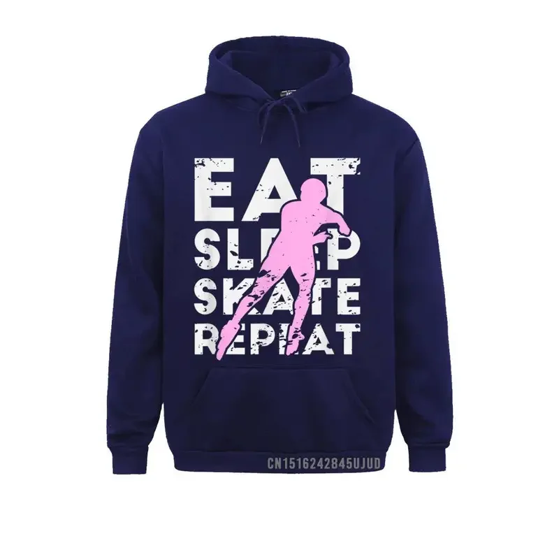 Eat Sleep Skate Repeat Rollerblades Gift Roller Skating Pullover Ostern Day Hoodies Comfortable Oversized Cool Sweatshirts