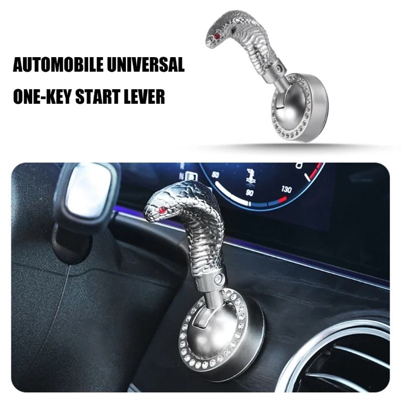  Snake Head Start Button Cover Ignition Cover For SUV Truck Car Simple To Mount