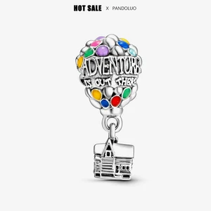 Disney-925 Contas de Prata Charme para As Mulheres, Pixar Up Casa e Balões, se Fits Original Pandora Pulseira, Pingente Bead, Jóias Presente, Hot Sale 12 principais vendas esfera de disney - №9