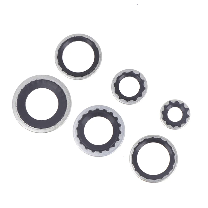 10Pcs Air Conditioning Sealing Gasket For Car A/C System Expansion Valve Gasket Accessories