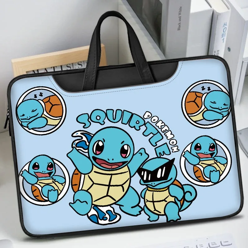 MINISO Cute Anime Cartoon Michimini Laptop Bag Air13.3 14 15.6 16 Student Storage Handbag Innovation Squirtle Christmas Gift