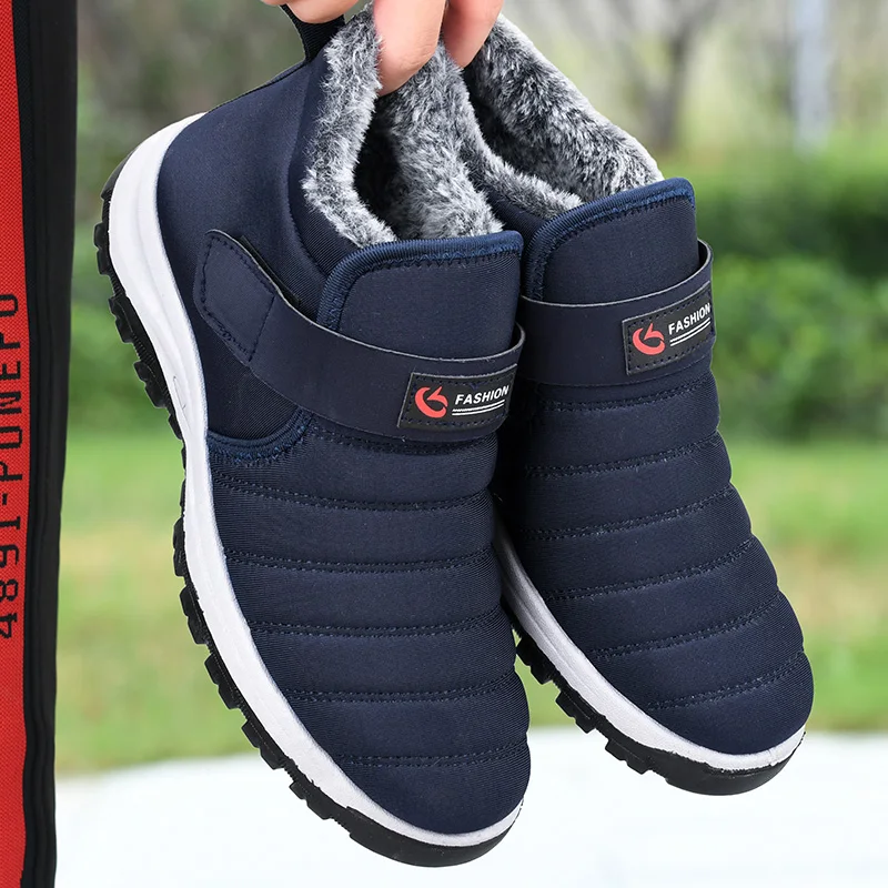 YRZL 2025 Anti Slip Snow Boots for Men Thermal Waterproof Winter Work Boots Men Snow Boots Warm Comfort Outdoor Thermal Big Size