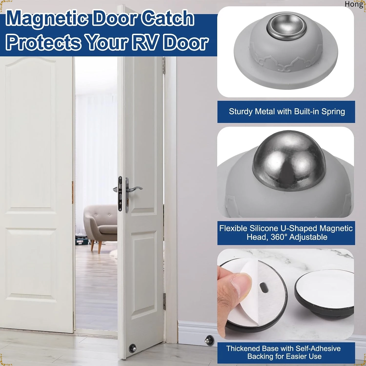 Magnetic Catch Door - Batente Magnético de Porta Sem Furo,
