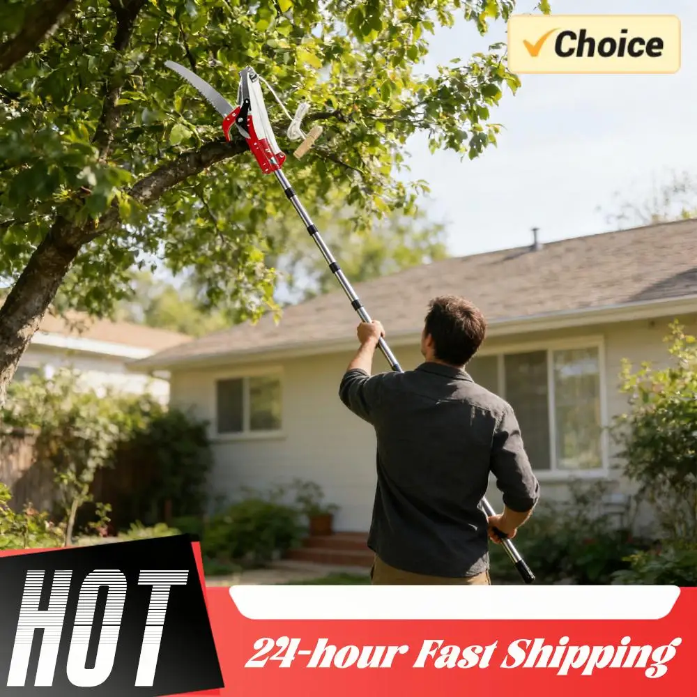 

Профессиональные секаторы 13 футов с выдвижной рукояткой и удлинительной штангой для обрезки свежих веток, растений и цветов