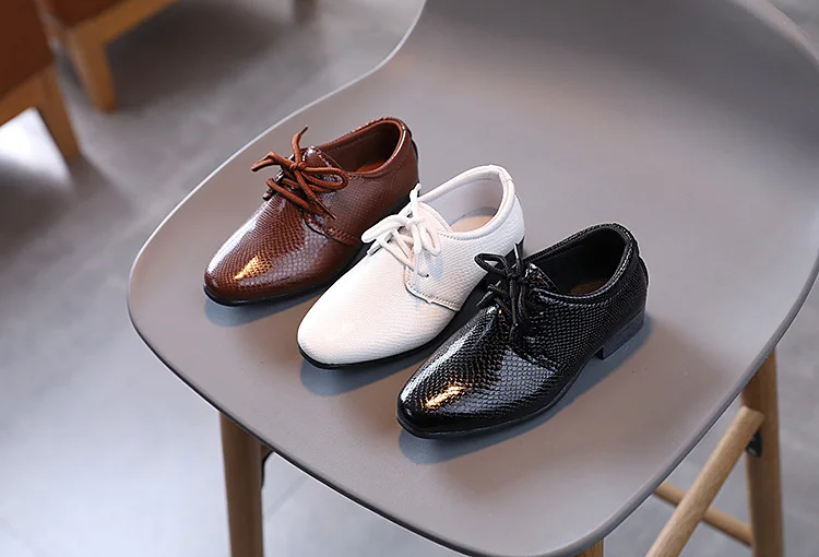 Leder-Anzugschuhe Für Kinder - Klassische Derby-Schuhe, Hochwertig, Für Jungen & Mädchen