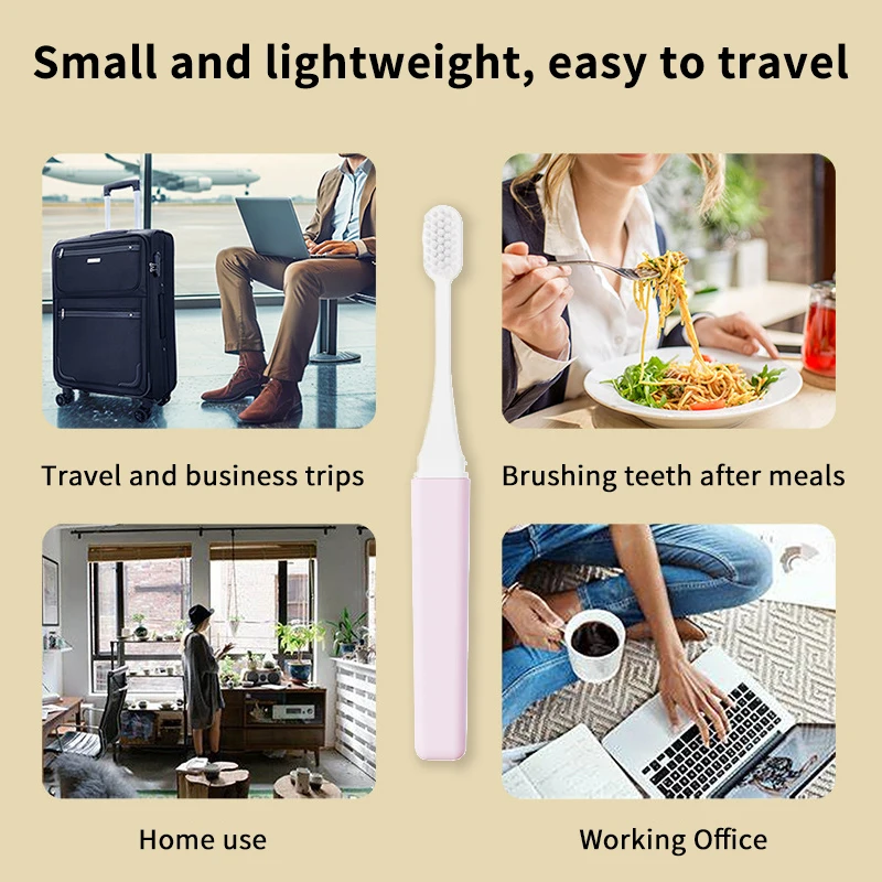 

5 шт., легко носить с собой и эффективная зубная щетка для кемпинга и пешего туризма, портативная компактная складная зубная щетка с мягкими волосами, идеально подходит для путешествий