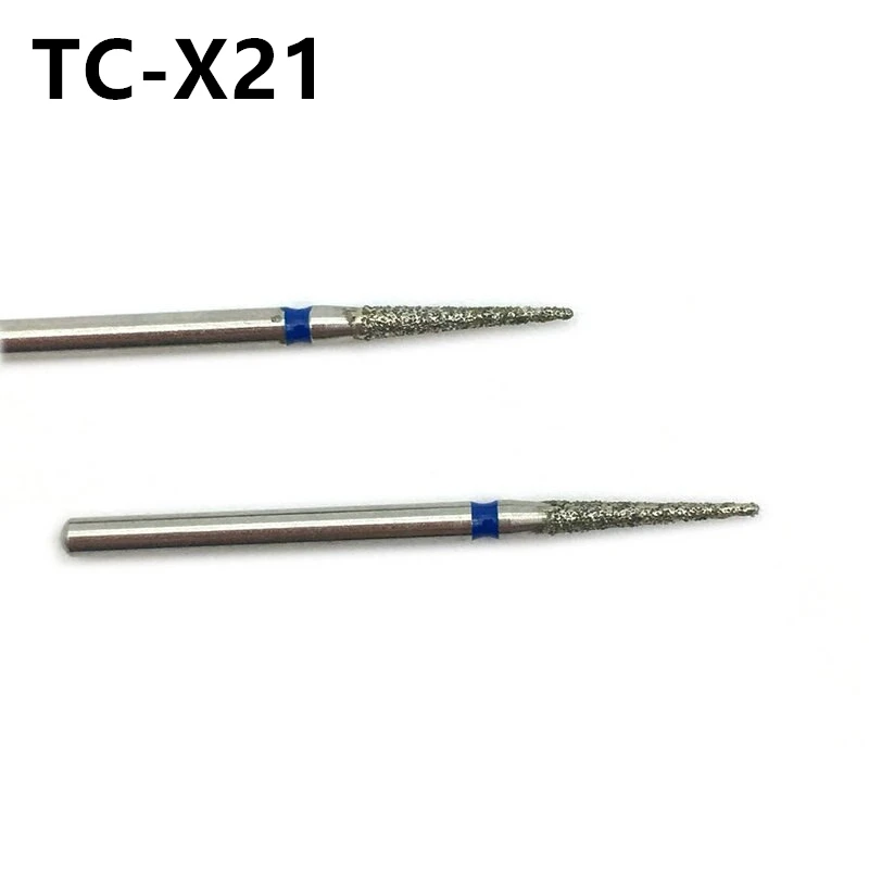 

10pcs/set Dental Diamond FG High Speed Burs FG 1.6mm Drill for Polishing Smoothing Teeth Polishers Material TC-X21