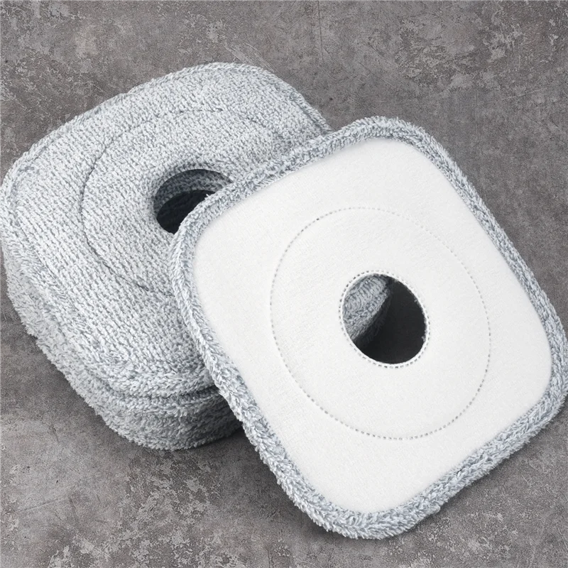 AA81-8Pcs Mop Cloth For Joybos Mop Squeeze Mop Automatic Separation Rotating Cleaning Floors Mop Pads Cloth