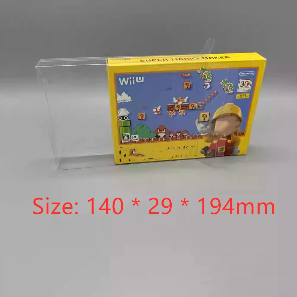 Прозрачная защитная коробка для Super Mario Maker/Nintendo WIIU, коллекционные коробки для хранения TEP, игровой корпус, прозрачный чехол-дисплей
