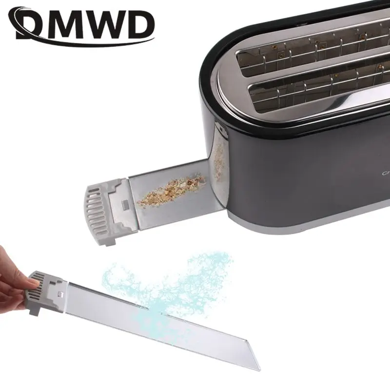 DMWD-tostadora doméstica para el hogar, horno de pan, 7 engranajes, máquina de desayuno automática, herramienta de horneado de calefacción de doble