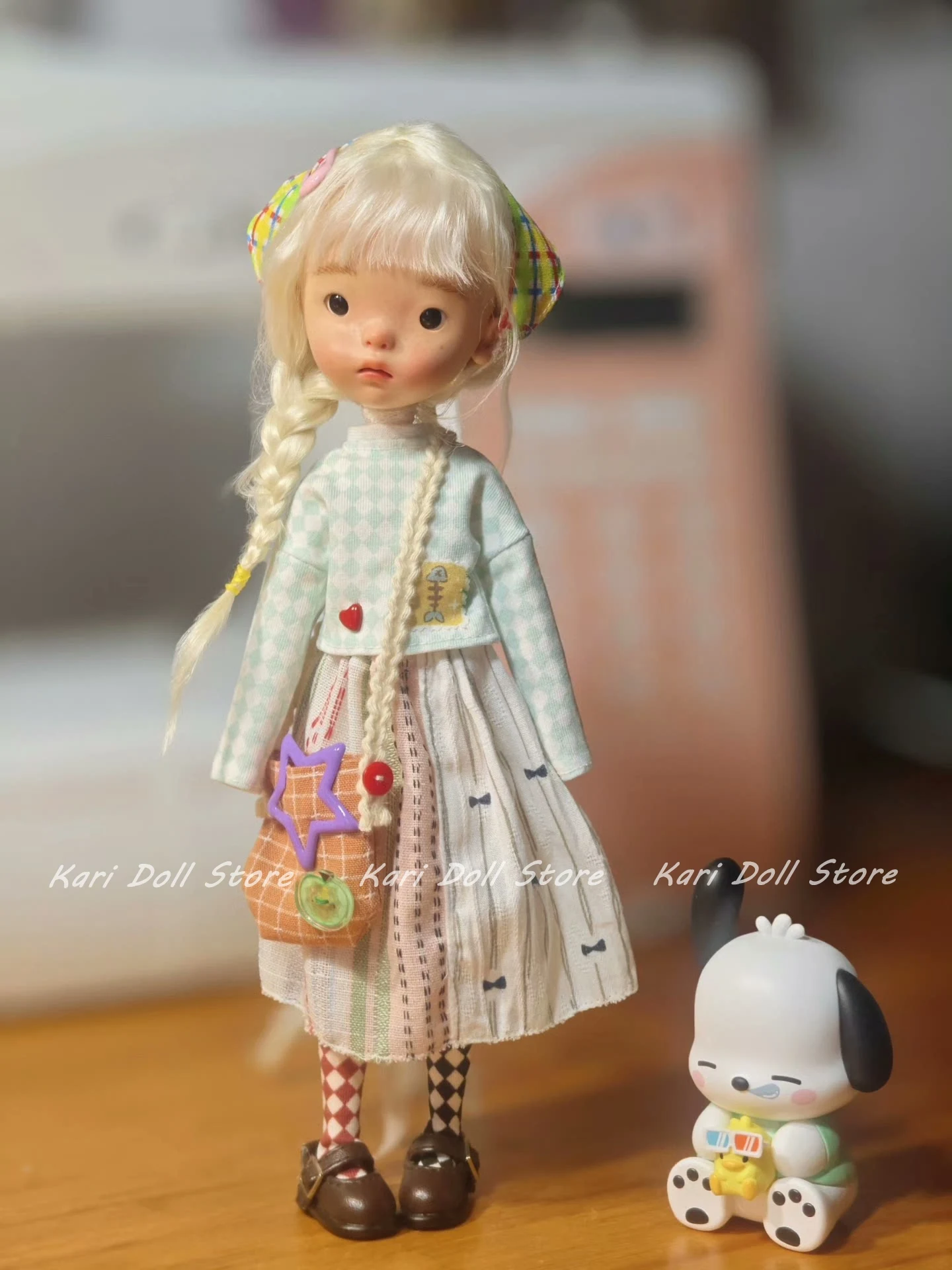

Kari Doll Одежда и юбки Светлый повседневный комплект с юбкой для покупок для куклы Landazz Landoudou