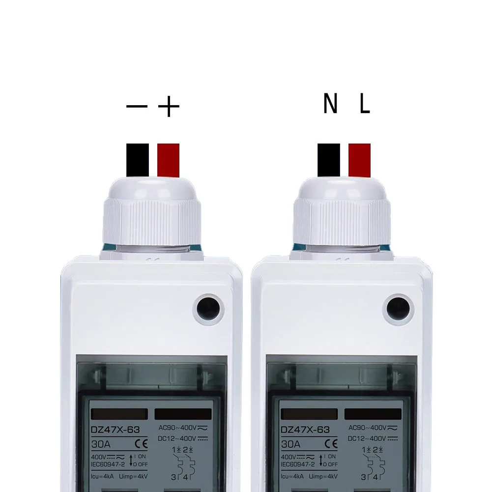 Interruptor isolador fotovoltaico dc/ac 30a ip65 disjuntor desconexo para painéis solares equipamentos elétricos suprimentos ferramentas industriais