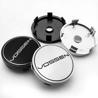 4PCS 56+60mm Car Styling Vossen Wheel Center Hub Caps Rim Cover Badge Emblem Sticker Auto Accessories