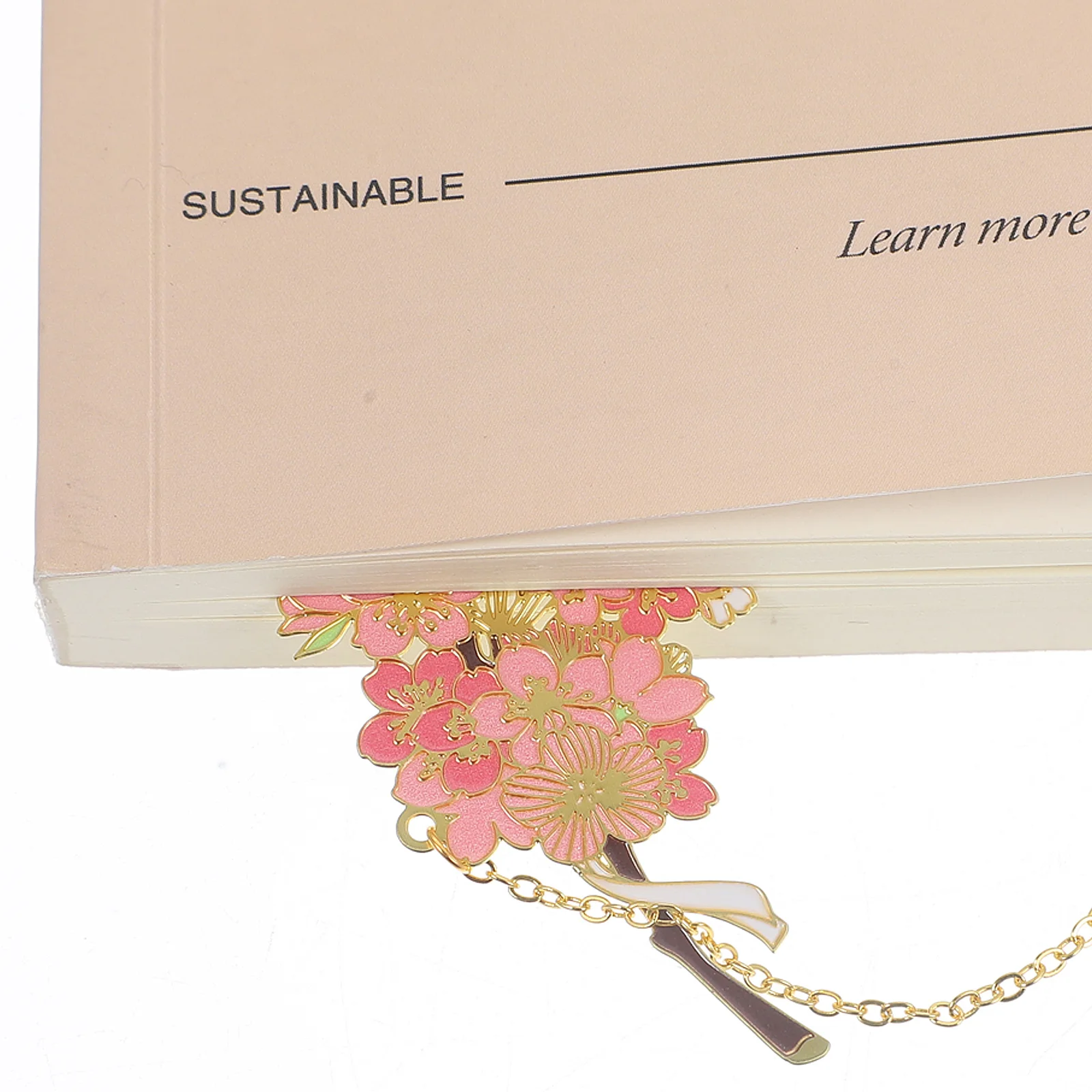 

Hollow Flower Bookmark for Women Lightweight Portable Metal Bookmarks Decorative Flower Pendant Reading Mark Student Supplies