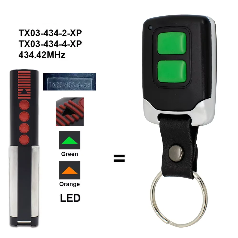 TX03 434 4 XP 434MHz Garage Door Remote Control 434.42MHz 4013 TX03-434-4-XP Electric Gate Remote Control 1-20pcs