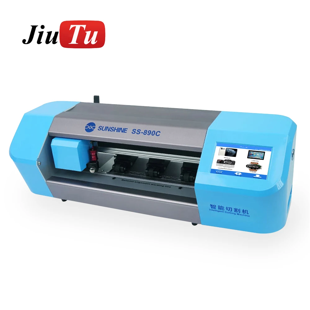 SS-890C Auto Film Cutting Machine for Phone LCD Screen Protect Glass Back Cover With Flexible Hydrogel Films