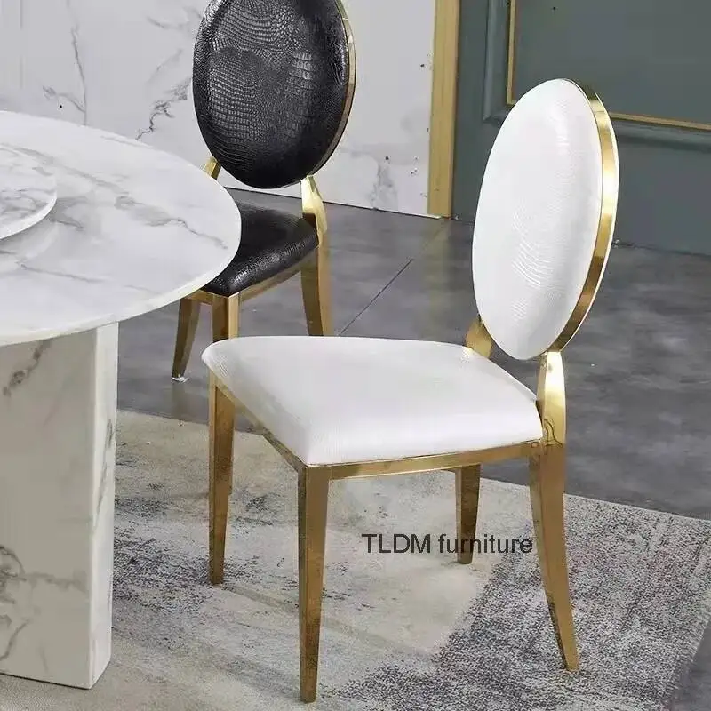 Sillas de Comedor de Lujo para Salón, Sillas Móviles para Bodas, Sillas de Vanidad para Exteriores, Sillas de Juego, Sillas de Espera para Banquetes, Muebles de Patio CY50DC