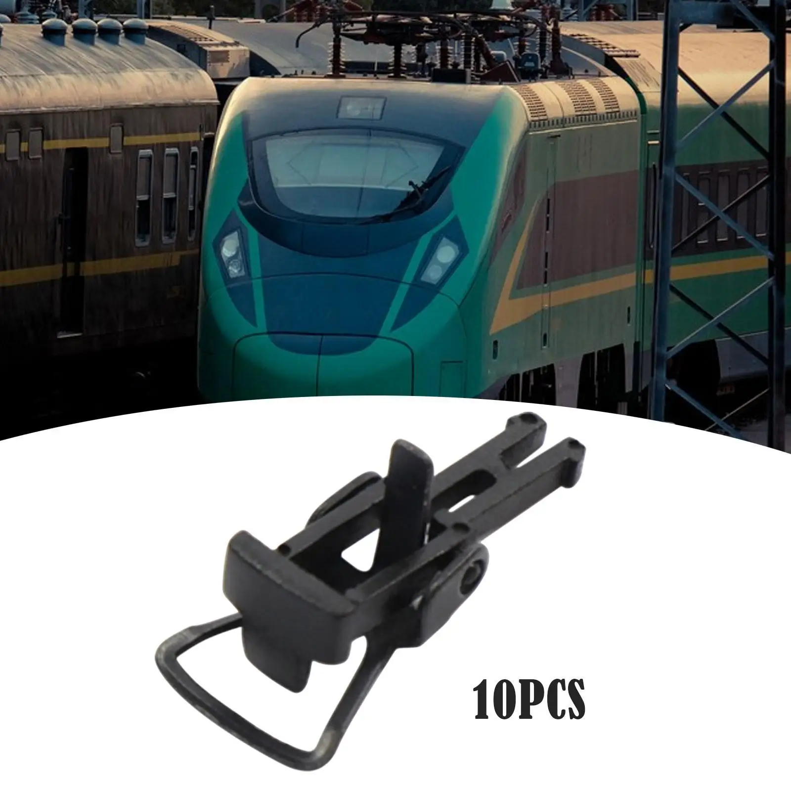 

10Pcs Train Coupler Hobby Train Coupler Portable Universal Multipurpose 1.8cm Hobby Train Accessory for 1/87 DIY Accessory