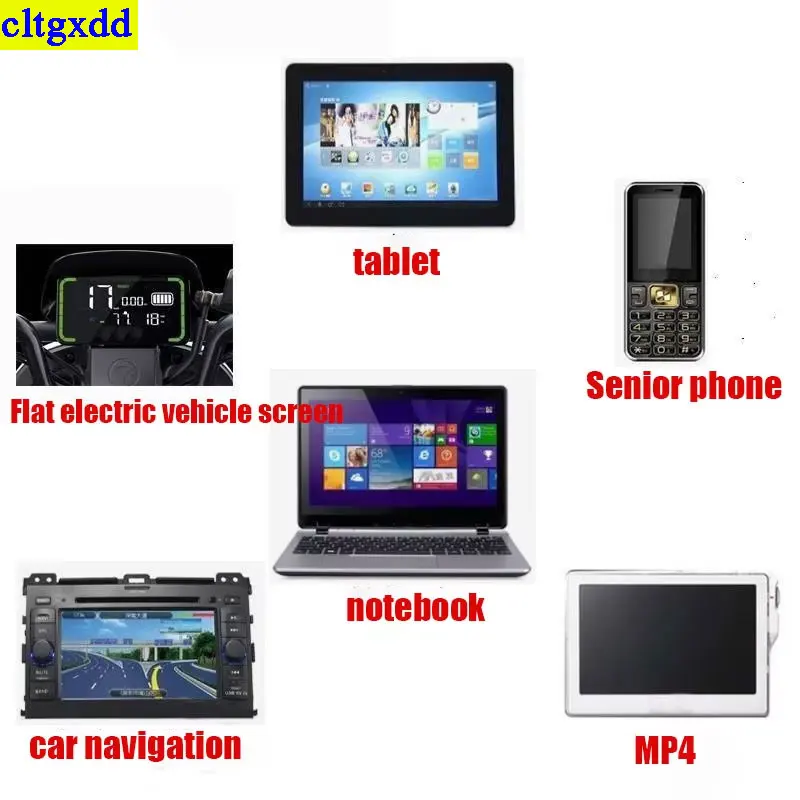 Cltgxdd 10 Piece/Set universal Screen Protector Film 5/6/7/8/9/10 Inches A4 Mobile Phone and Tablet GPS LCD High-Definition Tran