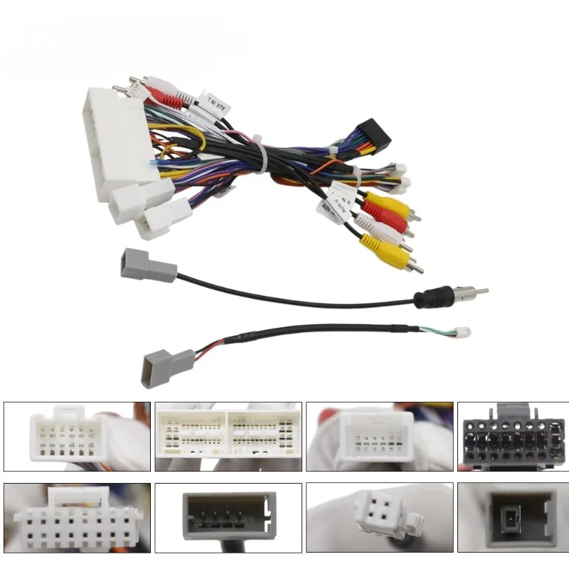 Wiring Harness For Kia KX5 KX7 K5 For Hyundai Sonata 9 2016 Car Radio Power Cable Adapter XP