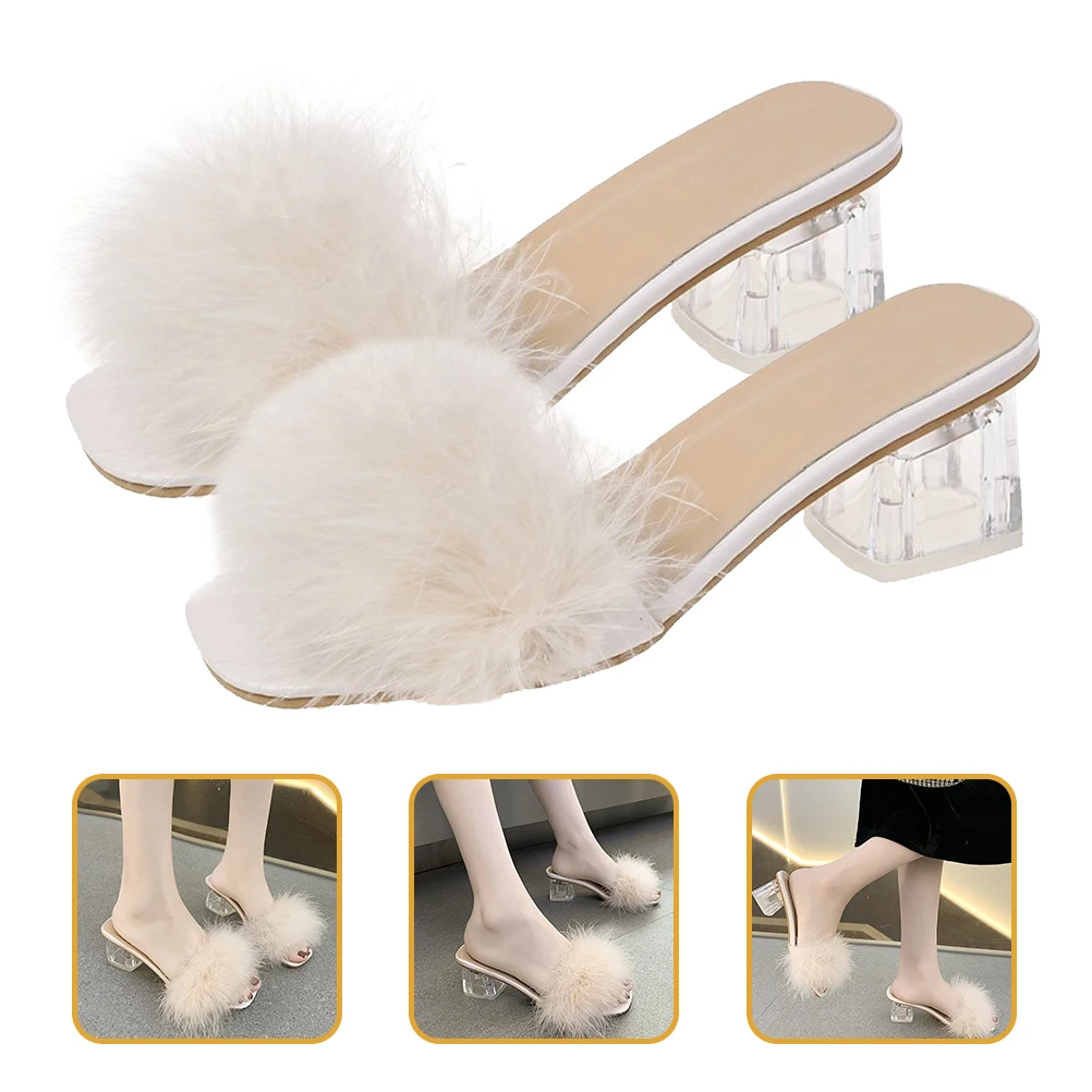 

Thick Heel Slippers Women Sandal ry Soft for Outdoor Dress Miss