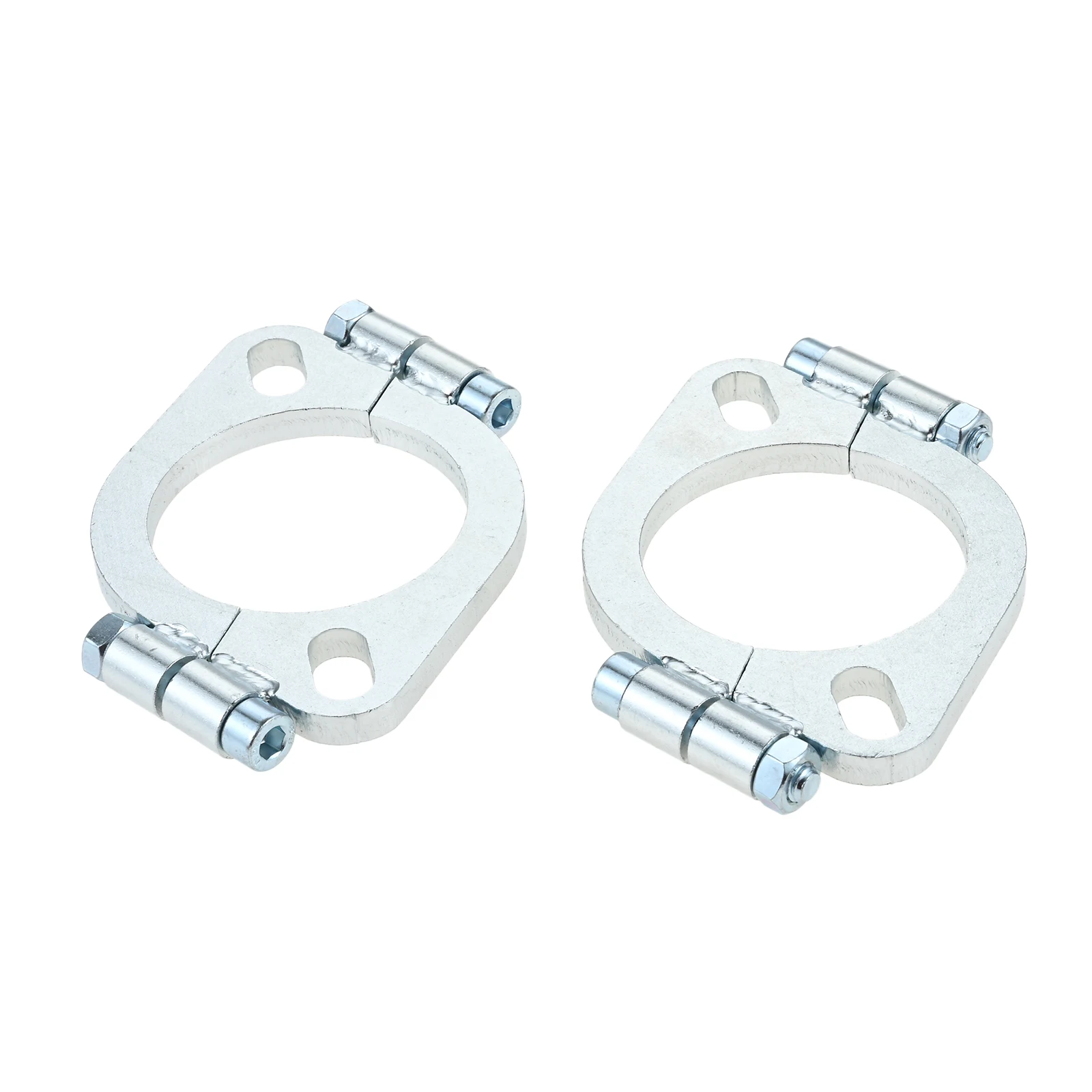 1set 1.75/2/2.25/2.5 Inch Split Flanges with Allen Bolt for Car Motorcycle Exhausts System for 44.5-63.5mm Exhaust Pipe