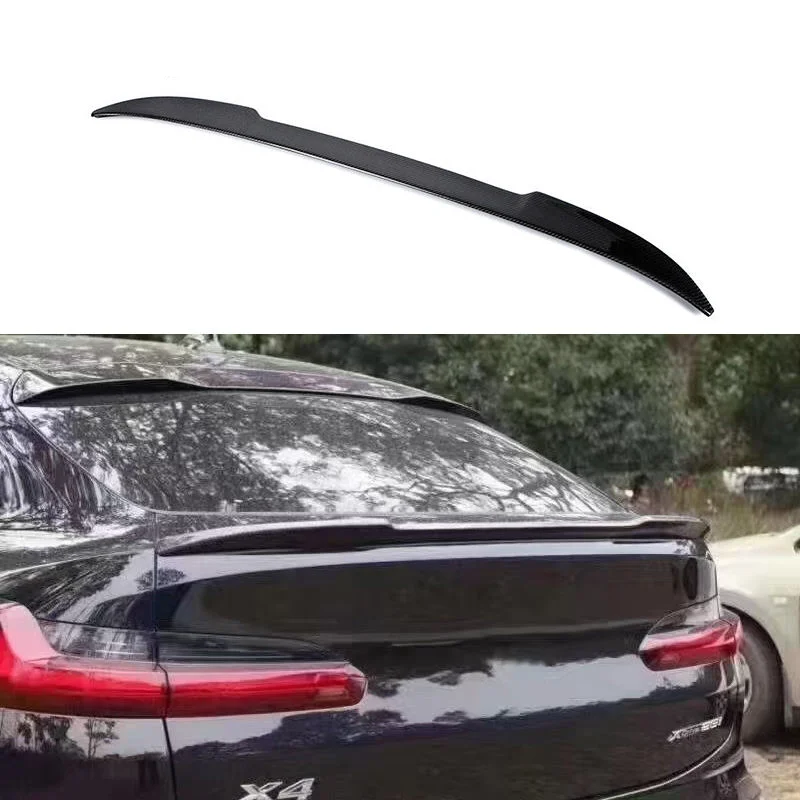 G02 X4 CS Style High Quality Carbon Fiber Rear Spoiler Trunk Wing Spoiler for  X4 G02
