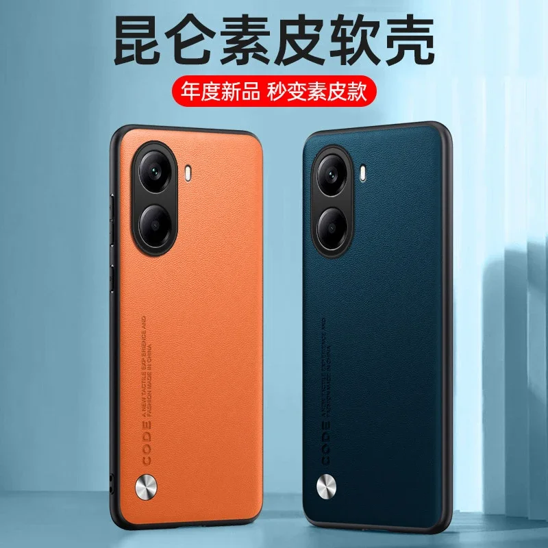 Plain PU Leather Case For POCO X7 Pro Matte Cover Silicone Shockproof Soft Edge Back Cover for POCO F7 Ultra F7 Pro X7Pro X 7