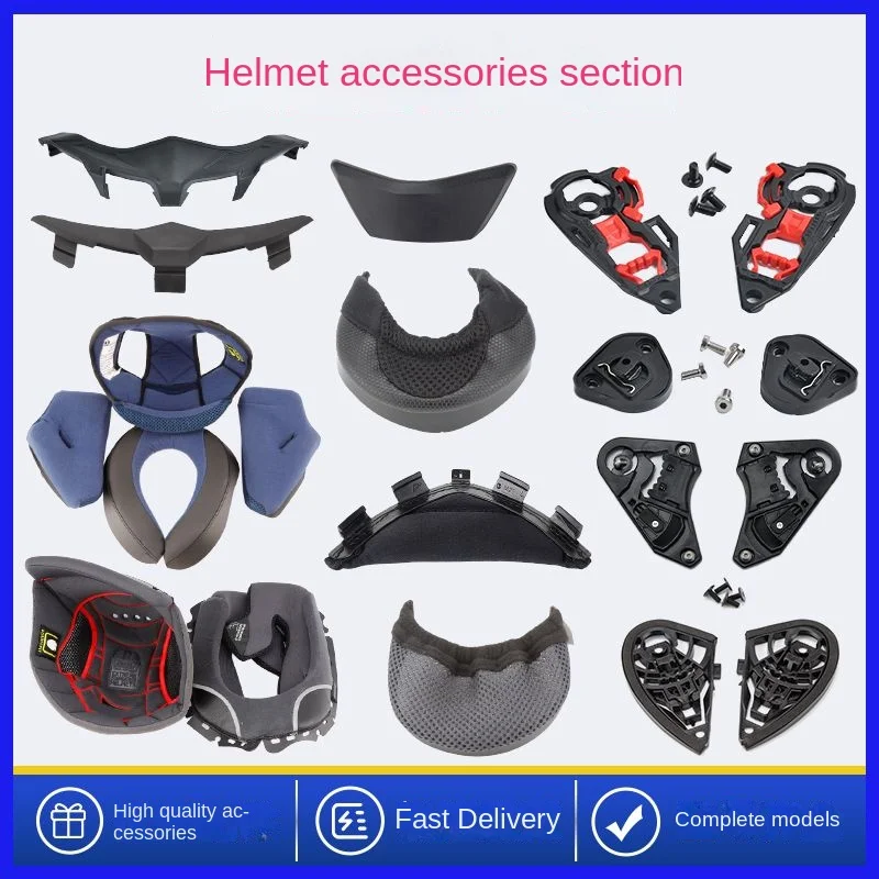 

K1/K3sv/PISTA KYT SHOEI Z7/X14/Z8 Helmet Accessories Are Lined with Chin Mesh Nose Protection Lenses