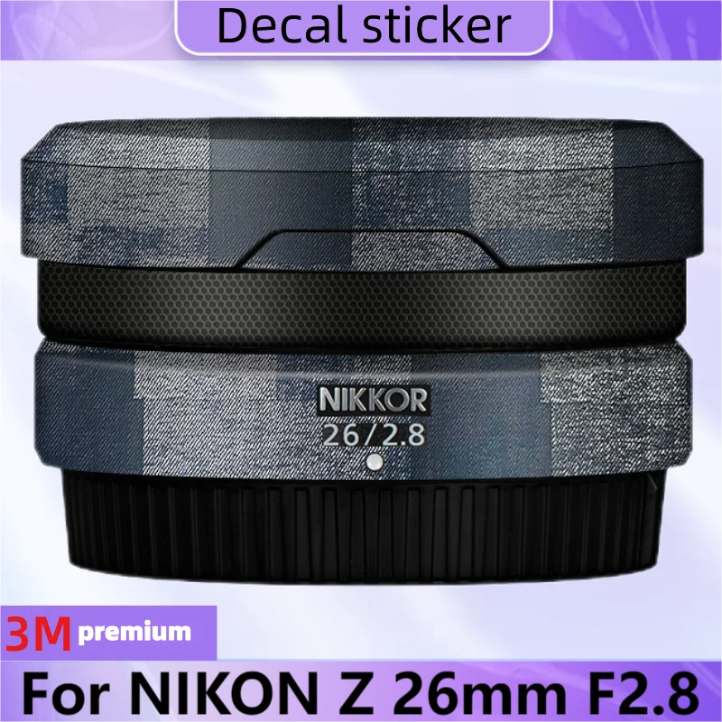 For NIKON Z 26mm F2.8 Lens Sticker Protective Skin Decal Vinyl Wrap Film Anti-Scratch Protector Coat Z26 F/2