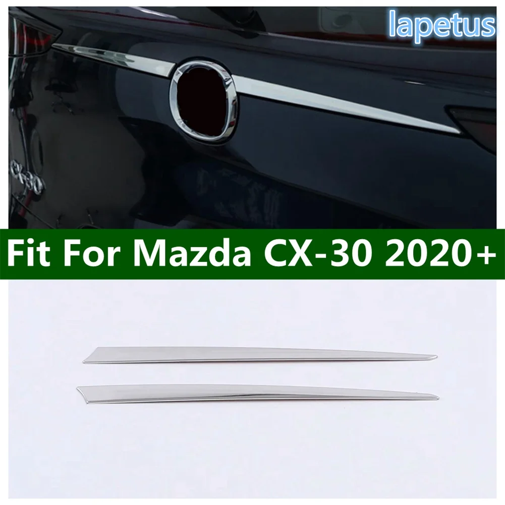 

Rear Tail Trunk Lid & Upper Tailgate Overlay Decoration Strips Cover Trim Fit For Mazda CX-30 2020 - 2025 Car Accessories