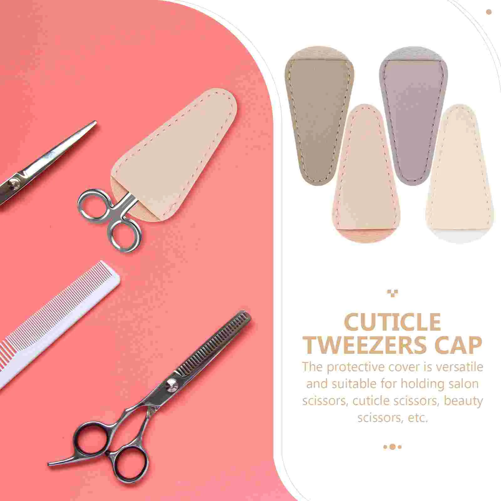 4 Stuks Manicure Schaar Beschermhoes Pedicure Cuticula Pincet Cover Tang Tool Vasthouden Cap Nagelknipper