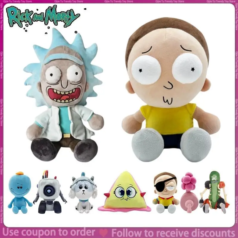 Nuevo Peluche de Rick y Morty, Muñeco de Peluche Suave, Artículo Coleccionable de Anime, Decoración para el Hogar, Regalo para Adultos y Fans del Anime, 22 cm