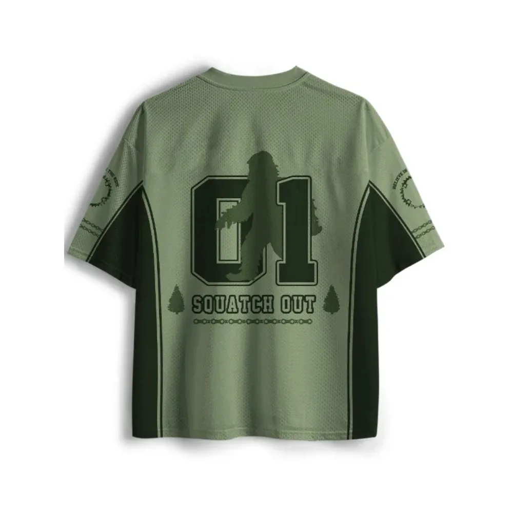 Bicycle Riding Suit, Fashionable V-neck Short Sleeved T-shirt, Daily Downhill Cycling Mesh Jersey, Mountain Bike Riding T-shirt