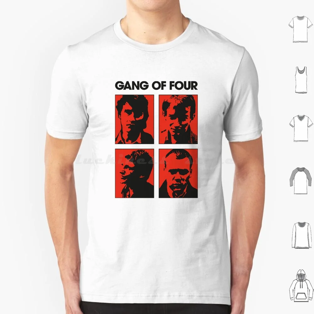 عصابة من 4 تي شيرت كبير الحجم 100% قطن عصابة من 4 فن ترفيه آخر فاسق ألبوم ذهبي صلب جولة الفرقة 90s 80s 70s #1