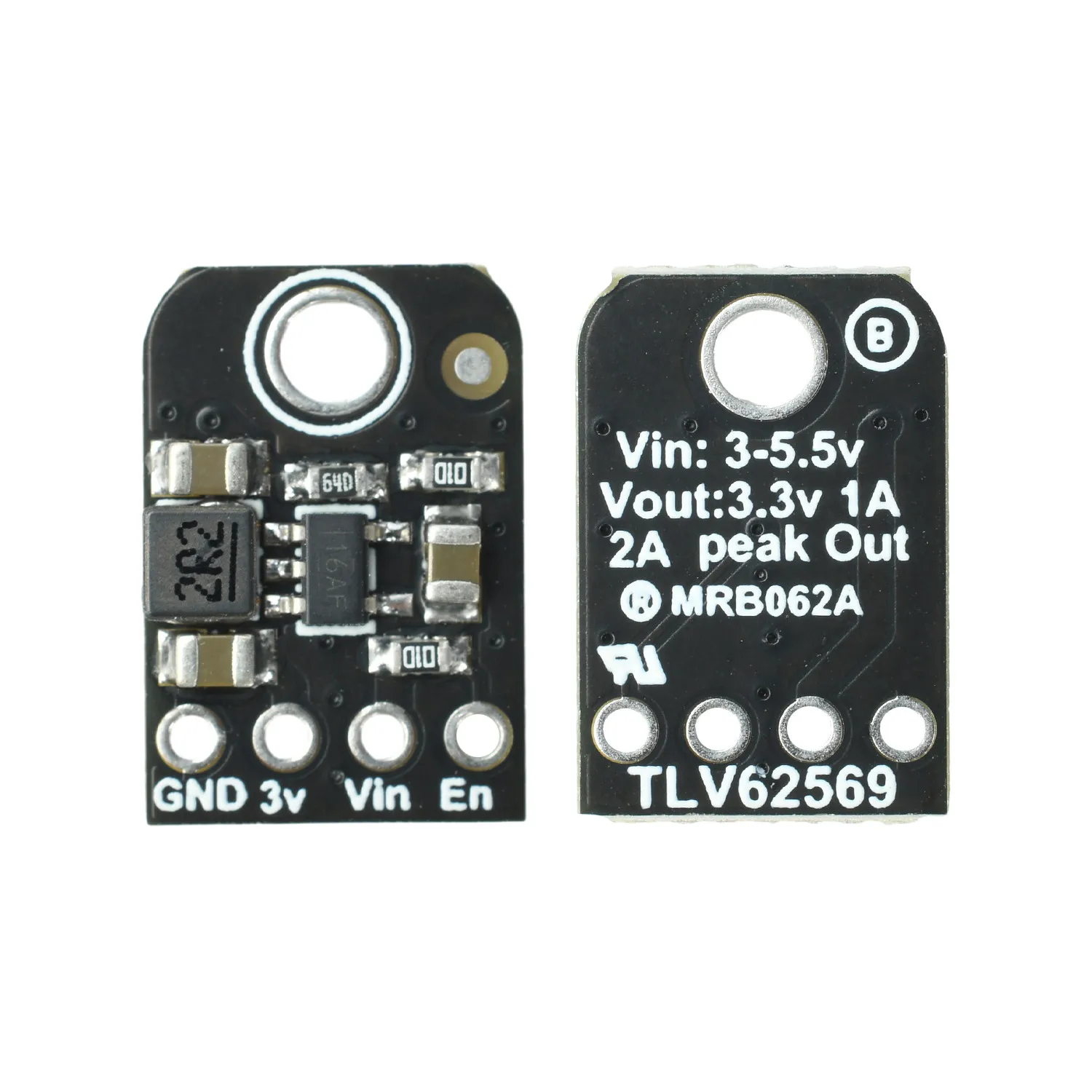 TLV62569 TPS62827 DC-DC Step-Down Converter Module 5.5V to 3.3V 1.2A/2A High Efficiency 90%-95% Soft Start Power Supply Board - view 5
