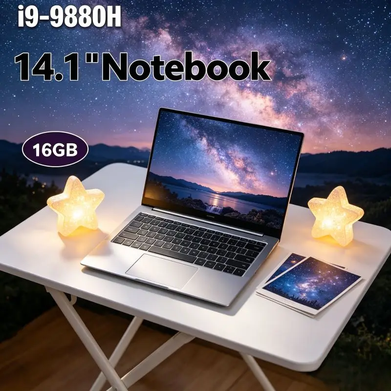 

Preinstalled Official Windows11, 2026 New 14.1 Inch Portable Notebook Intel I9-9880H with 32GB DDR4 2TB SSD as Premium Daily Off