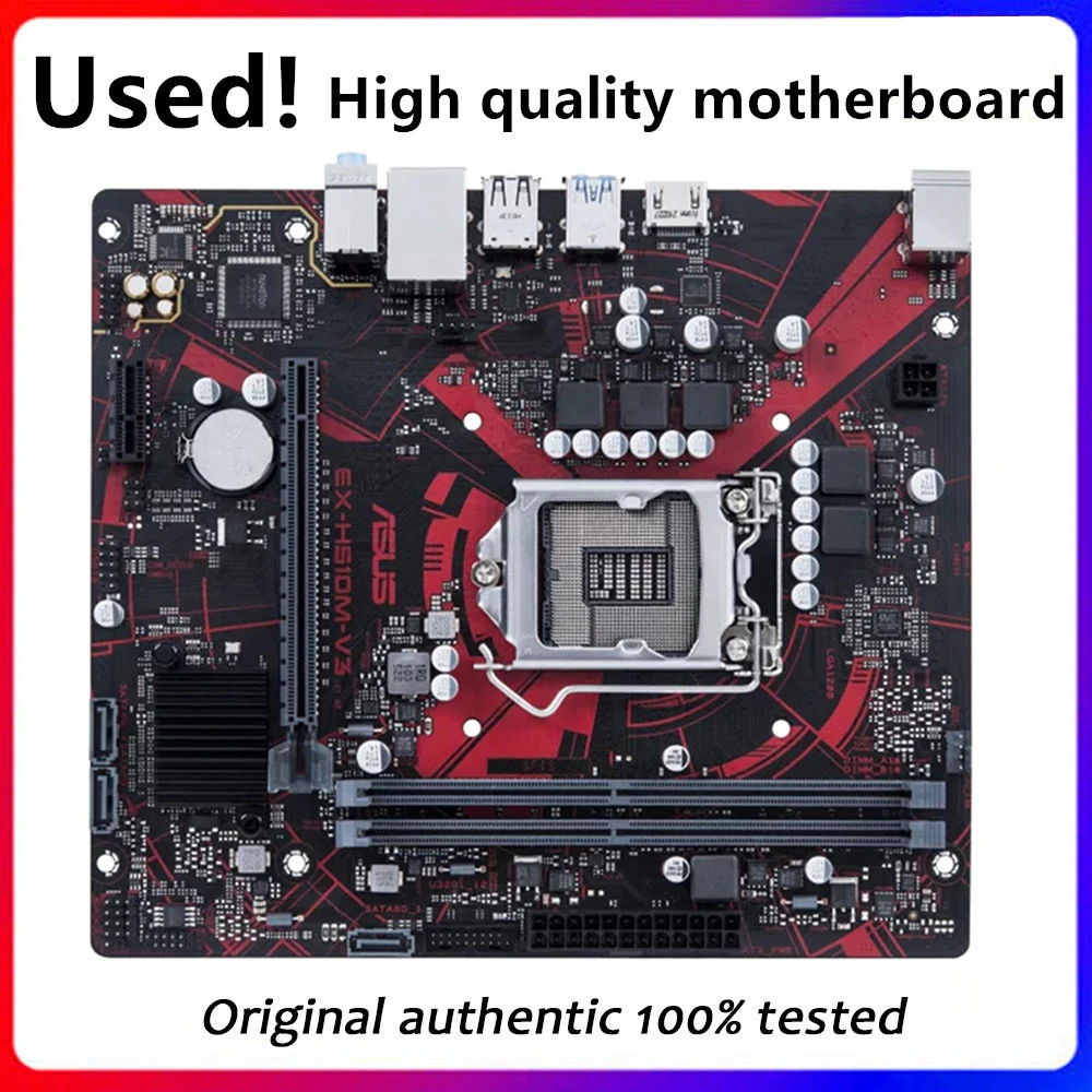 Used For Asus EX-H510M-V3 H510M-V3 motherboard Original Desktop Intel H510 H510M DDR4 Motherboard LGA 1200 M.2 SATA3