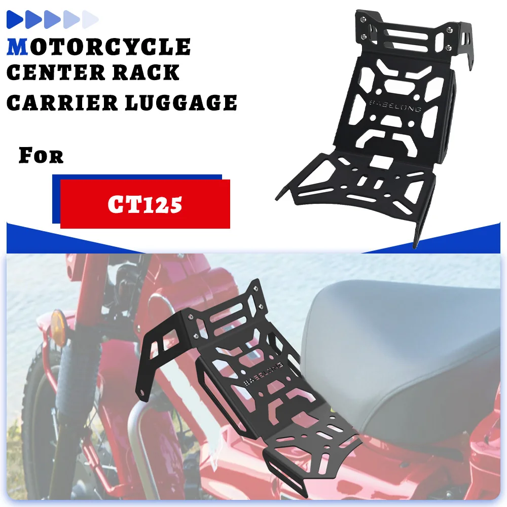 For Honda CT125 Trail 125 Hunter Cub 2021-2022-2023-2024-2025 Aluminium Motorcycle Center Rack Carrier Luggage Accessories