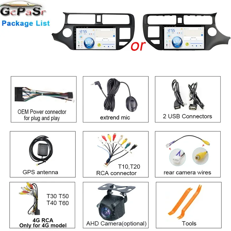 أندرويد 15 سيارة الوسائط المتعددة راديو مشغل فيديو 9 بوصة لكيا K3 ريو 2011- 2015 مشغل وسائط متعددة 2din ستيريو لتحديد المواقع والملاحة 4G #6