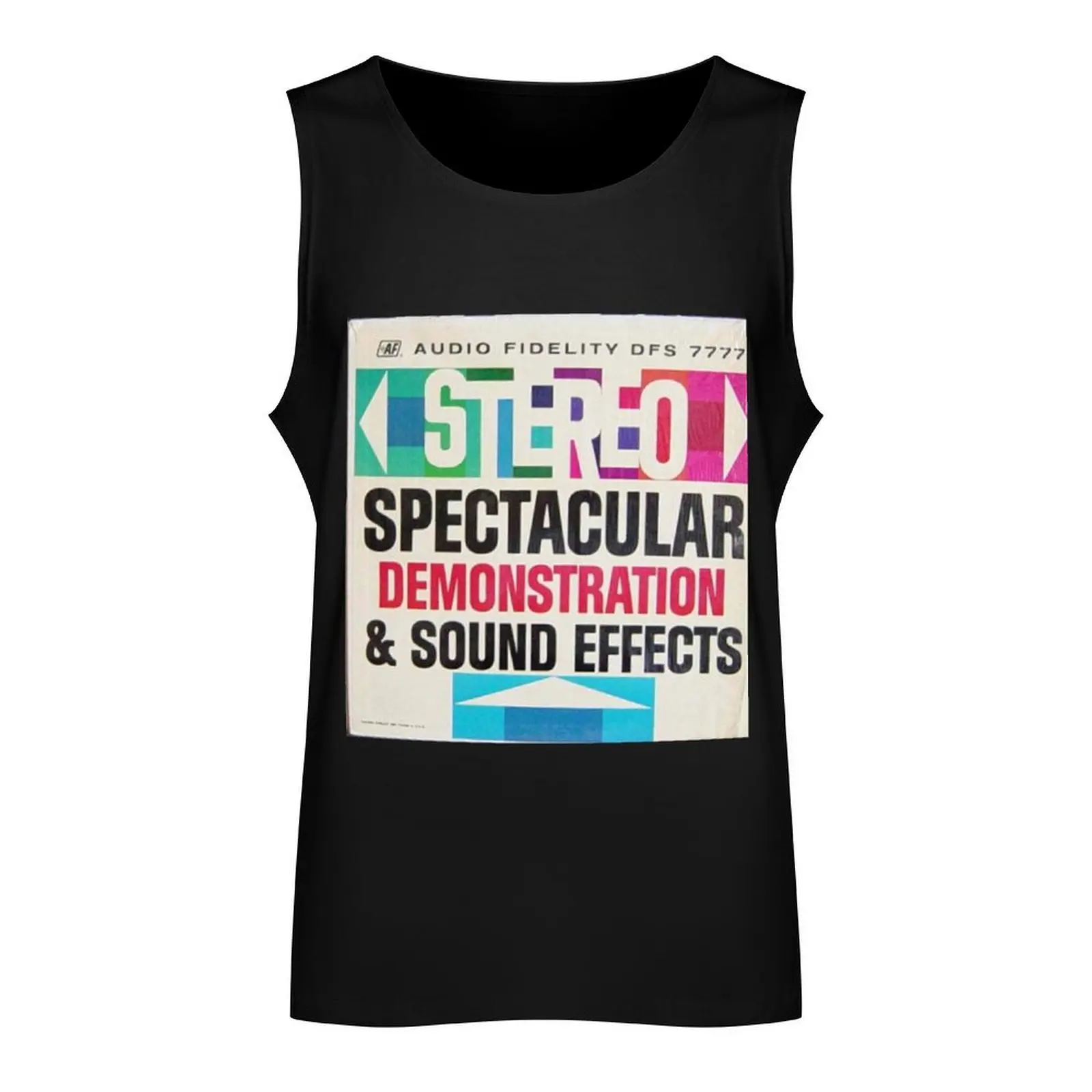 Stereo Spectacular Demonstration & sound effects Tank Top men clothings cotton t-shirts man