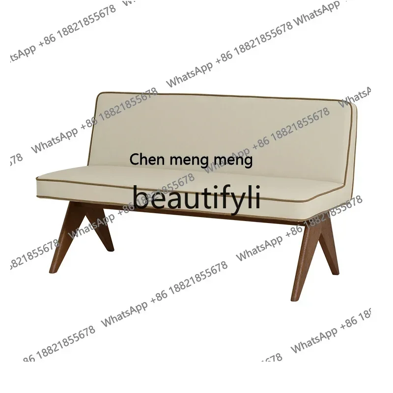 S7486teae Italian retro sofa living room dining chair modern industrial style medieval bench commercial