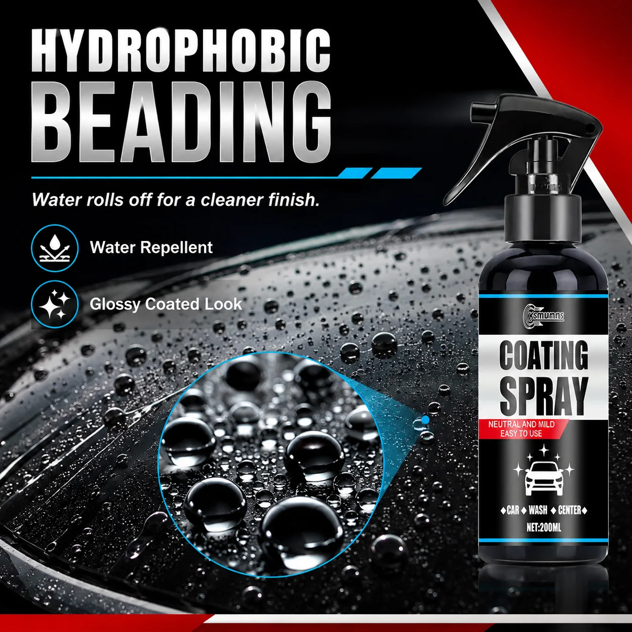 Ultimate nano ceramic coating spraying, automotive paint protection, and hydrophobic glass coating water repellent