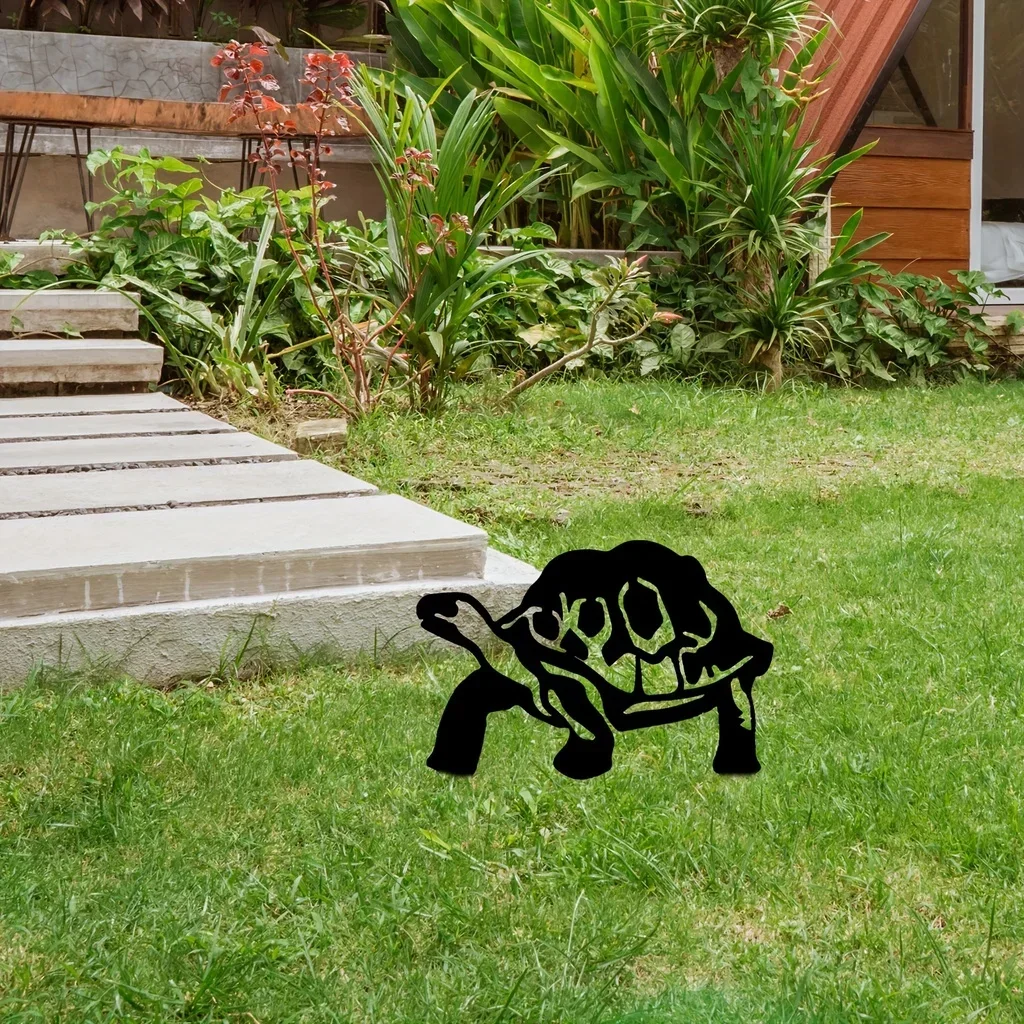 Helloyoung Hawaiiaanse Stijl Metalen Schildpad Muur Buitendecoratie Ijzeren Huis Tuin Decor Feest Vakantie Tuin Tuin Tuin Cadeau