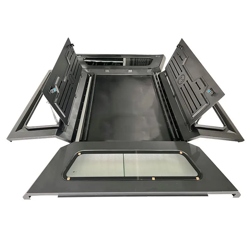 

New High Cover Pickup Truck Rear Box Cover Manganese Steel Aluminum Alloy Three-door