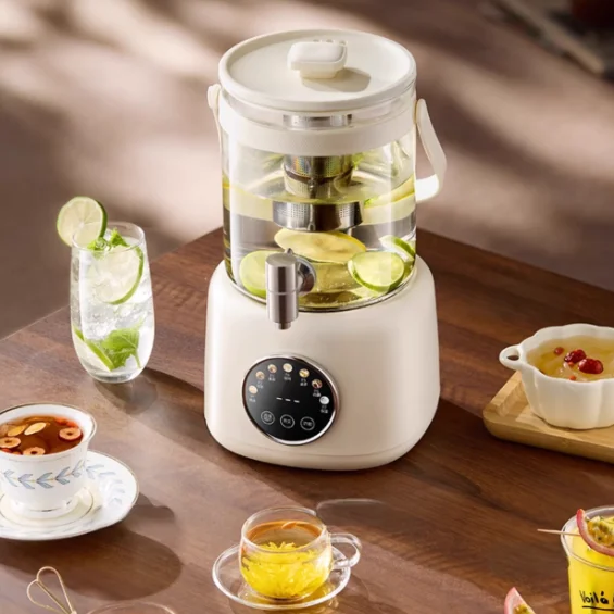 Фото Многофункциональный электрический чайник-заварник Glass Health Kettle для дома и офиса, оптовая продажа, подарки