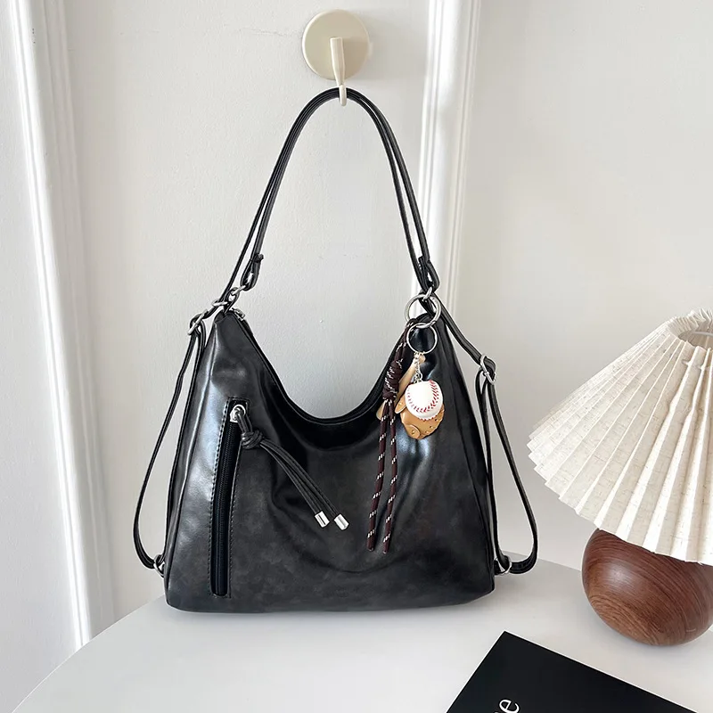 جديد خمر ركاب حقيبة المرأة سعة كبيرة حمل حقيبة كتف متعددة الوظائف حقيبة ظهر عصرية غير رسمية محفظة كروسبودي #6