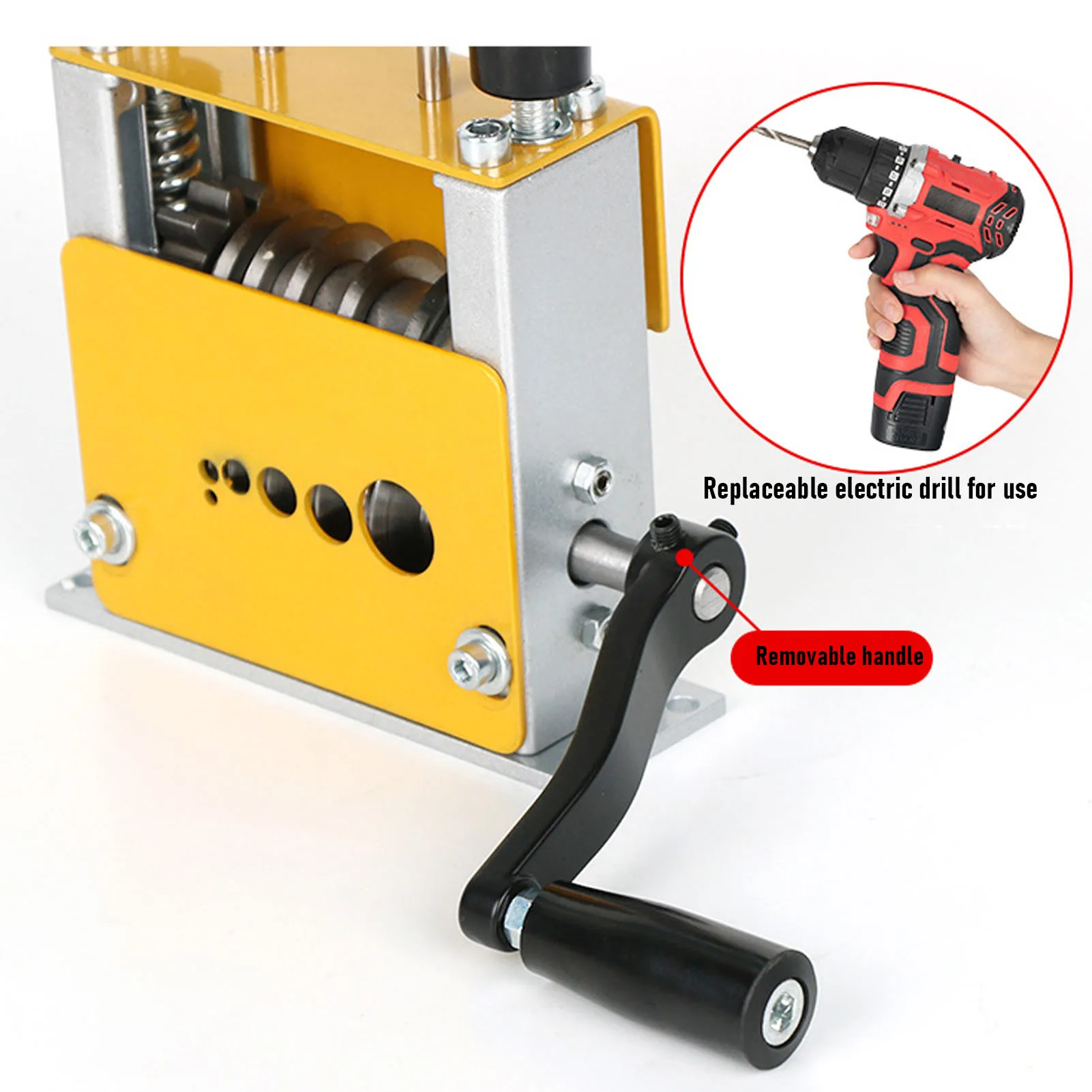 Manual Wire Stripping Machine Drill Powered 6 Channels Portable Cable Stripper Tool for Scrap Copper Cables Recycling