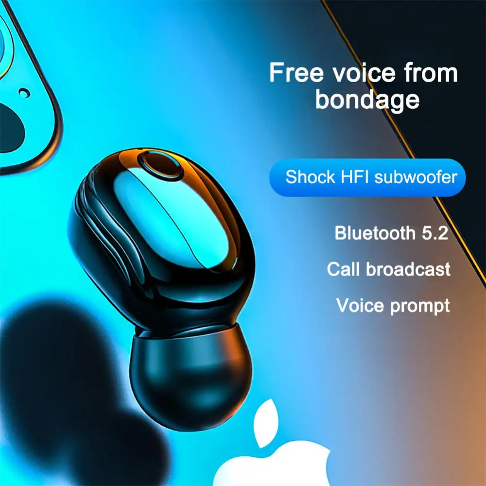 Earphones Mini In Ear Sports Mono bluetooth-compatible 5.0 Stereo Sports Waterproof Earbuds S9 Wireless Headset With Mic