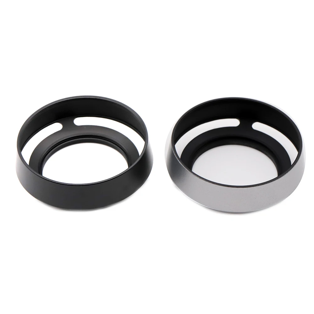 Camera Metal Lens Hood Vented Wide-angle 43mm Screw-in Lente Protect For Fuji XF 35mm/23mm f/2 R WR Lens Hood